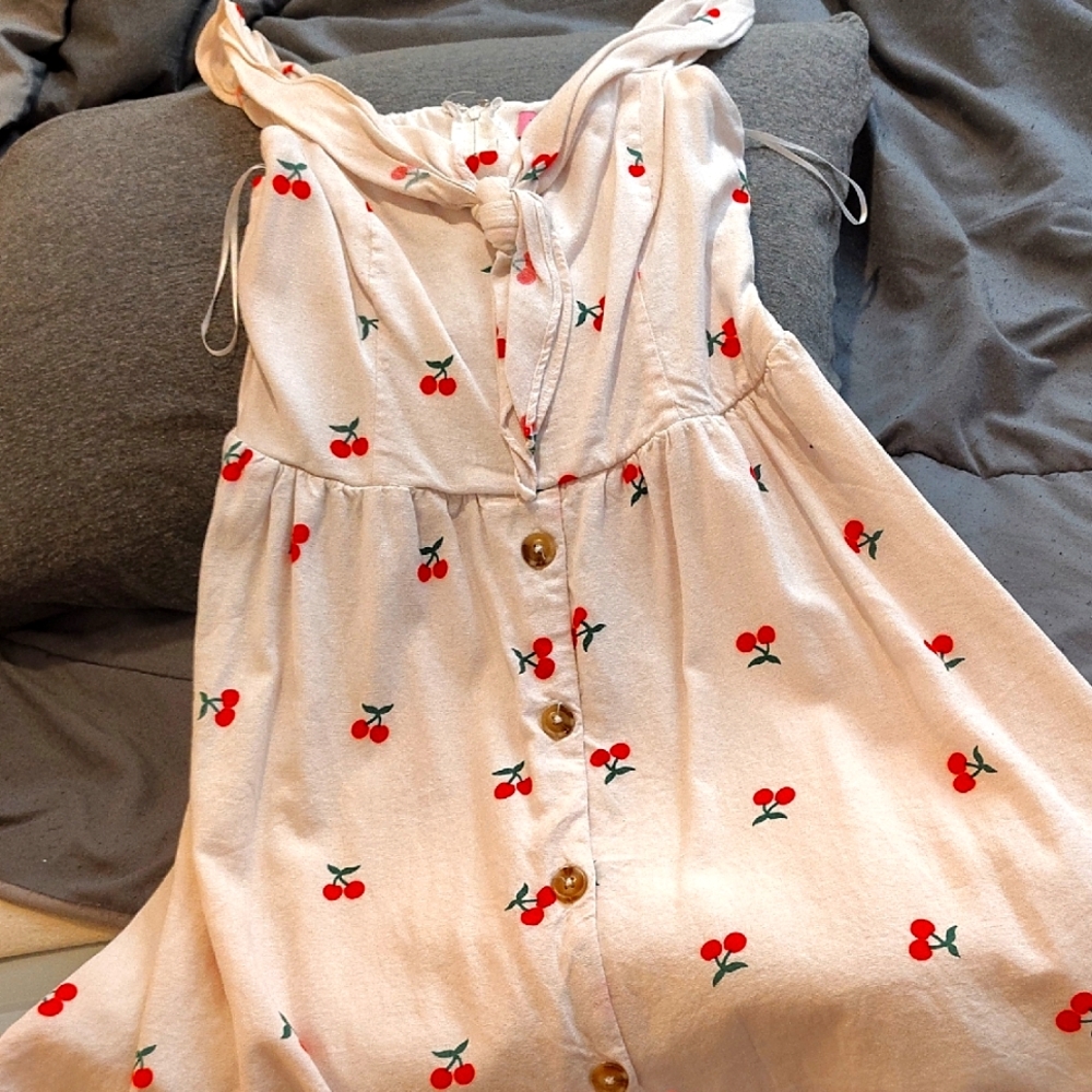 Miami Cherry Print Dress